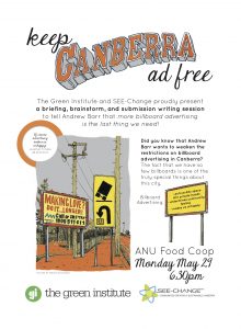 Keep Canberra Ad Free poster