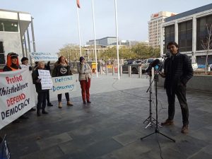 Defending Whistleblowers, Defending Democracy: Canberra Protest Speech by Tim Hollo