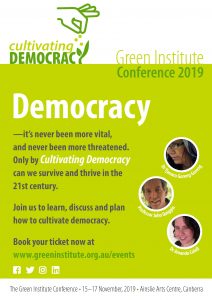 Cultivating Democracy: Green Institute Conference, 15-17 November, 2019