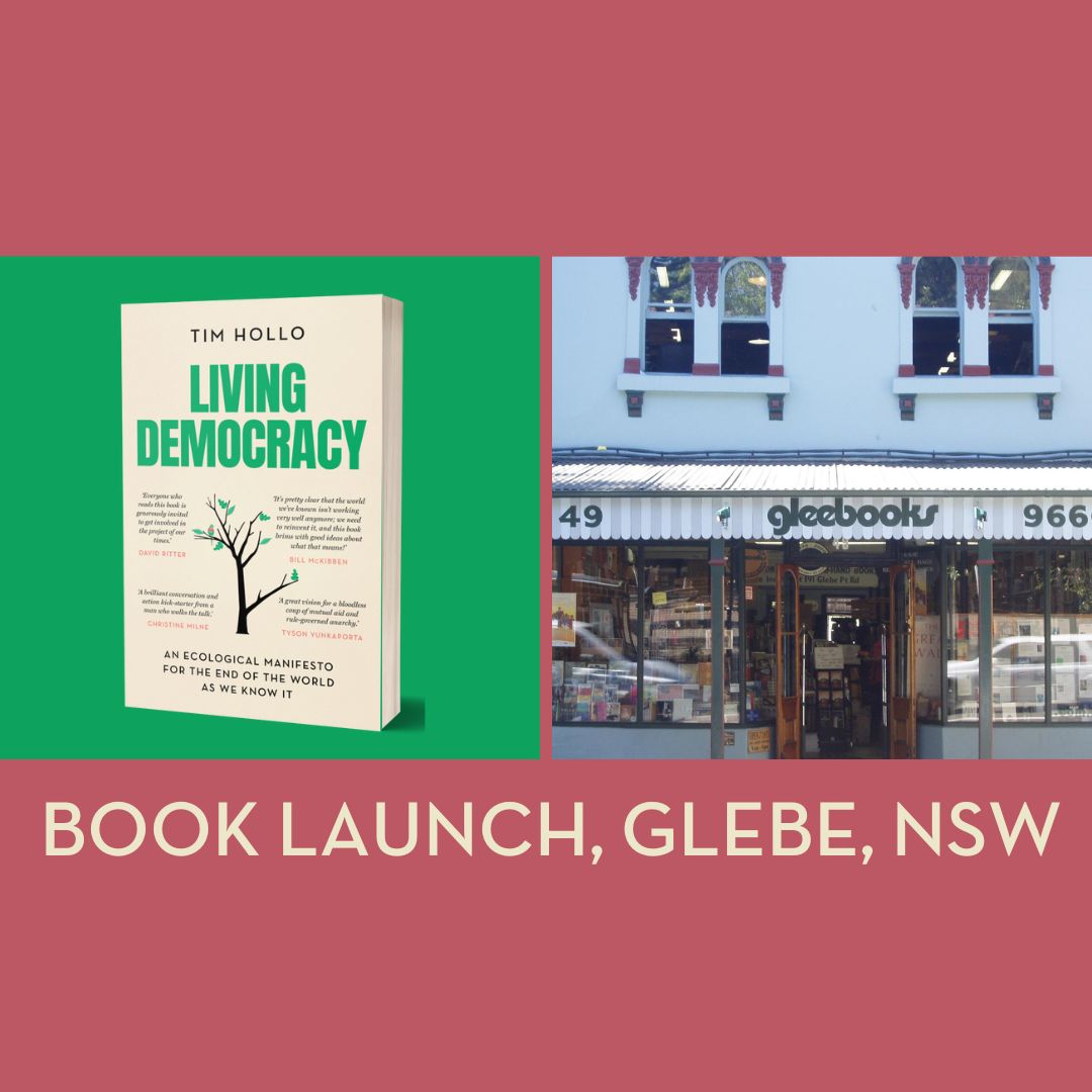Living Democracy Book Launch, Glebe Books NSW