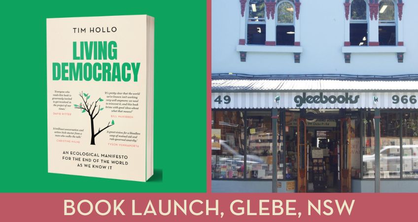 Living Democracy Book Launch, Glebe Books NSW
