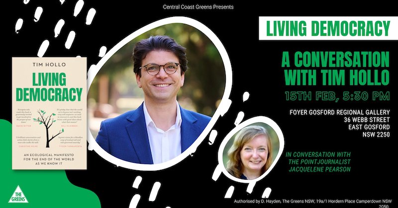 Living Democracy Book Launch at Central Coast Greens - Tim Hollo