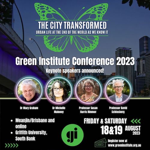 The City Transformed - Green Institute Conference 2023 - Keynote Speakers Announced