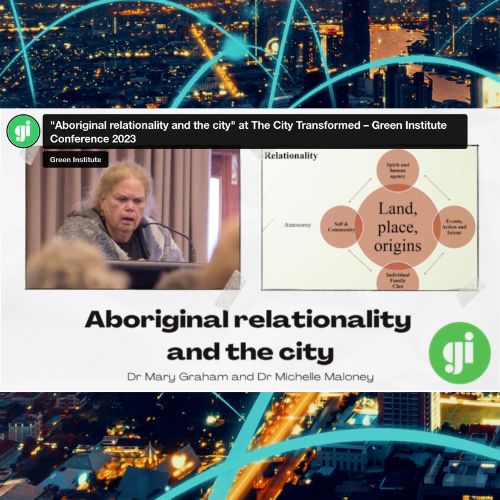 Green Institute Conference - Aboriginal Relationality And the City